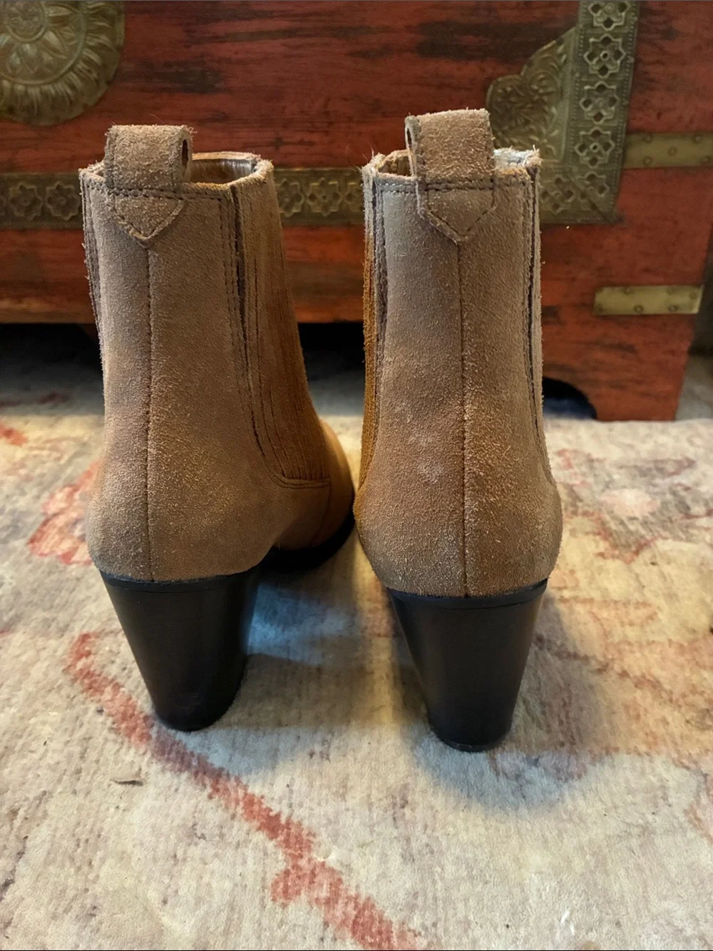 Clark’s Women's Suede Ankle Boots - Tan